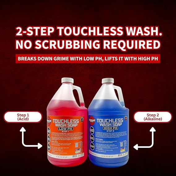Renegade Products USA - Touchless 2-Step Truck Wash Soap System, Scrub Free Truck Cleaner for Big Rigs