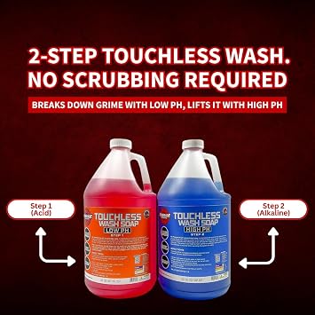 Renegade Products USA - Touchless 2-Step Truck Wash Soap System, Scrub Free Truck Cleaner for Big Rigs