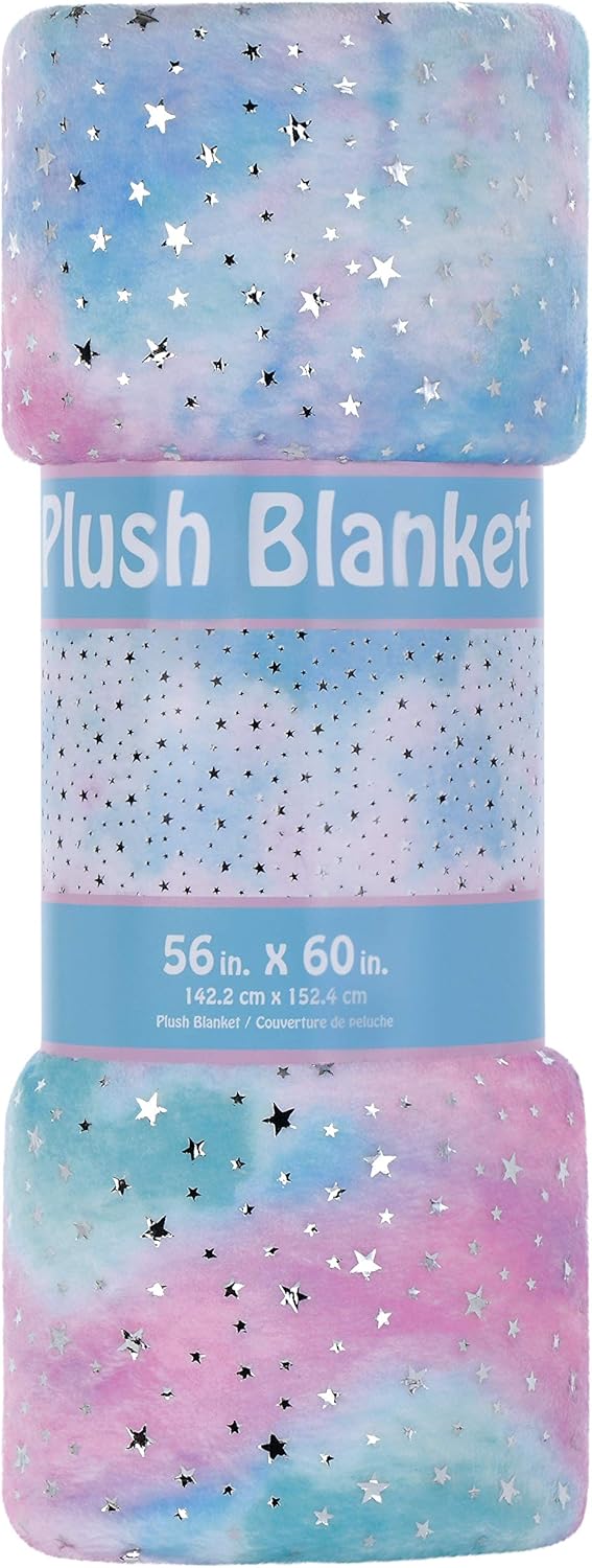 iscream Blissful Boho Silky Soft Plush 56" x 60" Fleece Throw Blanket - Made You Smile