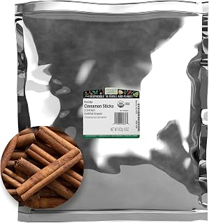 Frontier Co-op Organic Cinnamon Sticks, 2.75 Inch, 1 Pound - Mild Sweet Flavor for Baking & Tea