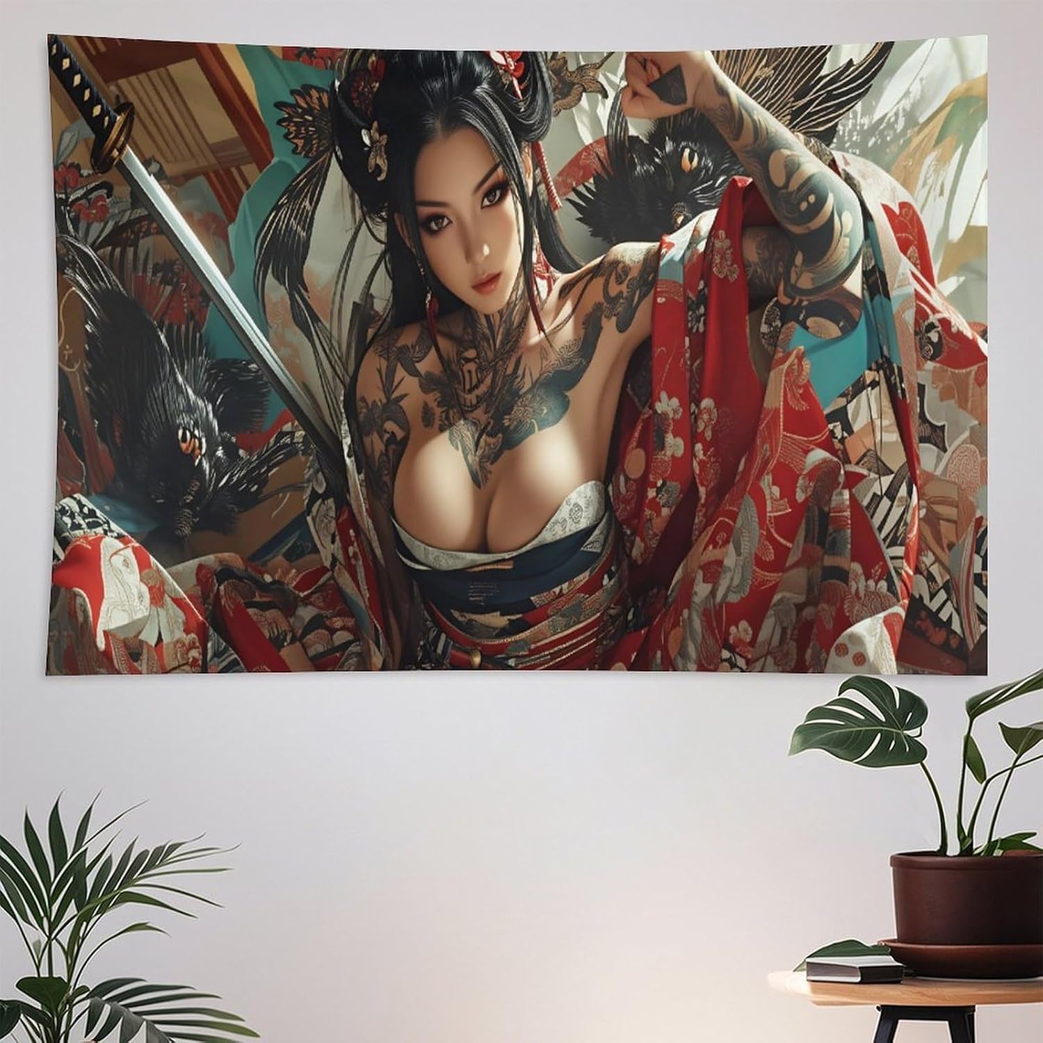 HSZHSZ Japanese Anime Tapestry for Wall Hanging 40"x60" with Gifts for Wall Painting Art Poster for Bedroom Living Room Backdrop Dorm Office Decor Beach Or Picnic