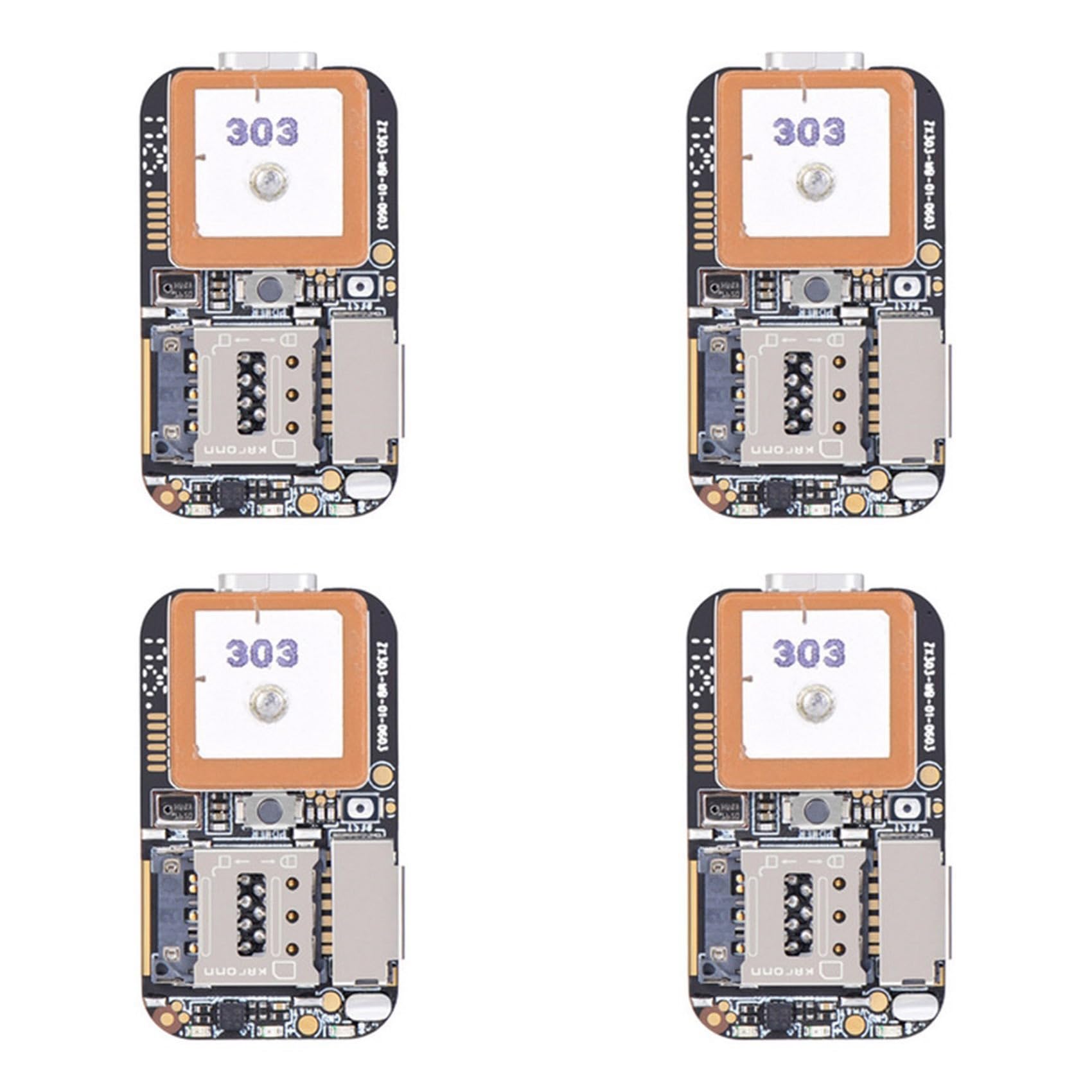 4X Localizzatore GPS Super Mini Dimensioni gsm AGPS WiFi LBS Locator Web App Gratuita Tracking Voice Recorder ZX303 PCBA Inside 87HE