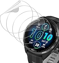 Holilo Pack of 4 Screen Protectors Compatible with Garmin Forerunner 965/Forerunner 970/570 47 mm TPU Film Screen Protector, Full Coverage Soft Edge Anti-Scratch HD Bubble-Free Scratch-Resistant Screen Protector