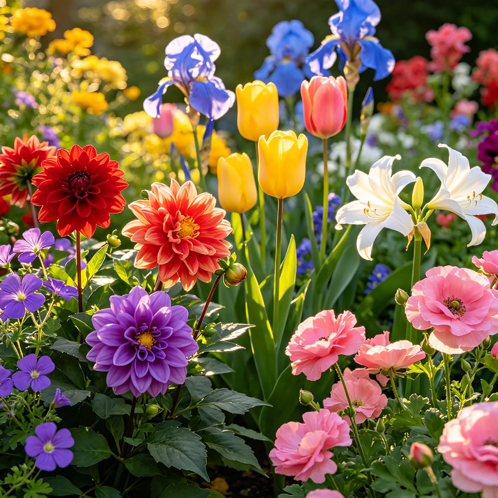 60zwiebeln blumenRhizom Mehrfarbig - büropflanzen Bepflanzung im Freien Geeignet