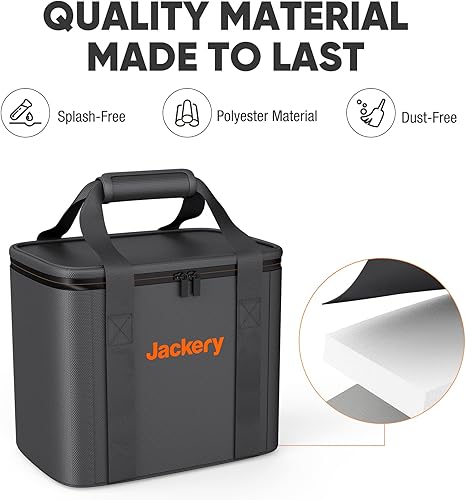 Miniatura 10 de Jackery Bolsa de transporte (tamaño L) para Explorer 15001500 PRO  2000 Pro Estación de energía portátil - Negro (central eléctrica no incluida)