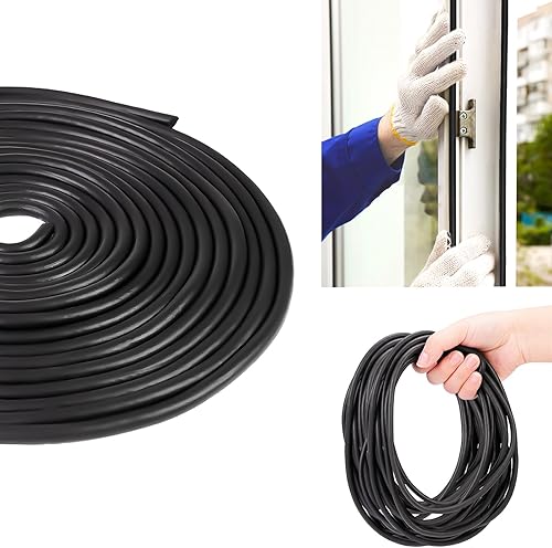 Miniatura 8 de UOU - Varilla trasera de 18 pulgadas, protector de calafateo de espuma negra para huecos y sellado de puerta, relleno de juntas de expansión de