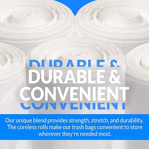 Miniatura 3 de Reli. Bolsas de basura de 2 a 4 galones  2000 bolsas  transparentes  Baño  Fuertes  Basura