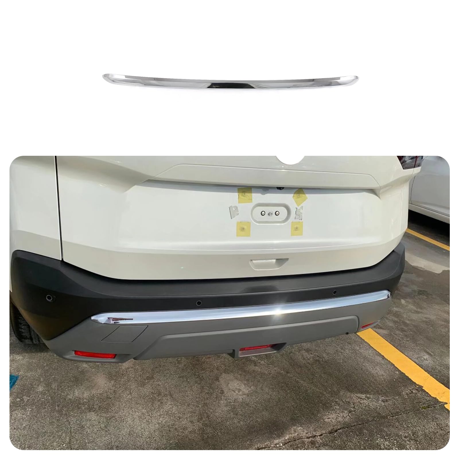 KELEIMAI Car Accessories Fit for Nissan Rogue 2021 2022 2023 S SV SL Rear Bumper Trunk Lid Moulding Guard Cover Trim (Chrome) 1PCS ABS