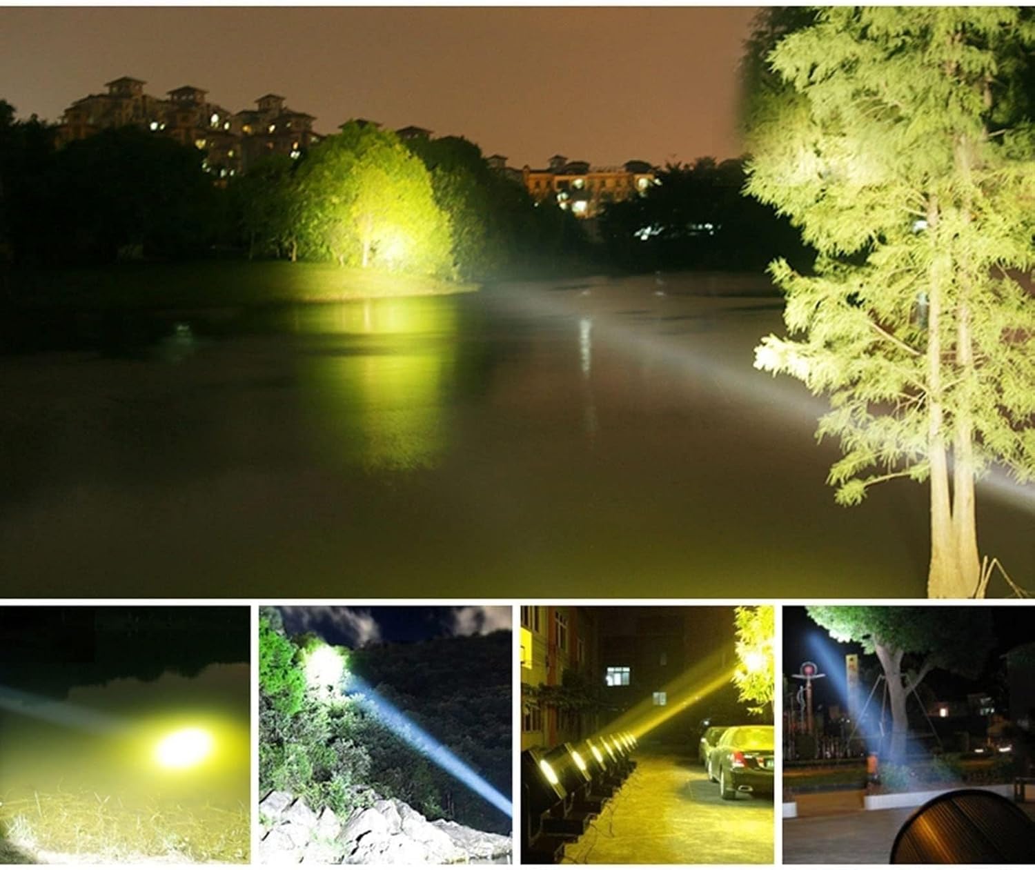 Led Tower Search Spotlight - 111V-240V Spot Searchlight, LED Beam Spotlight, Great for Boat Home Security Protection Emergency Lighting Farm Field Garden(300W(111V-240V))