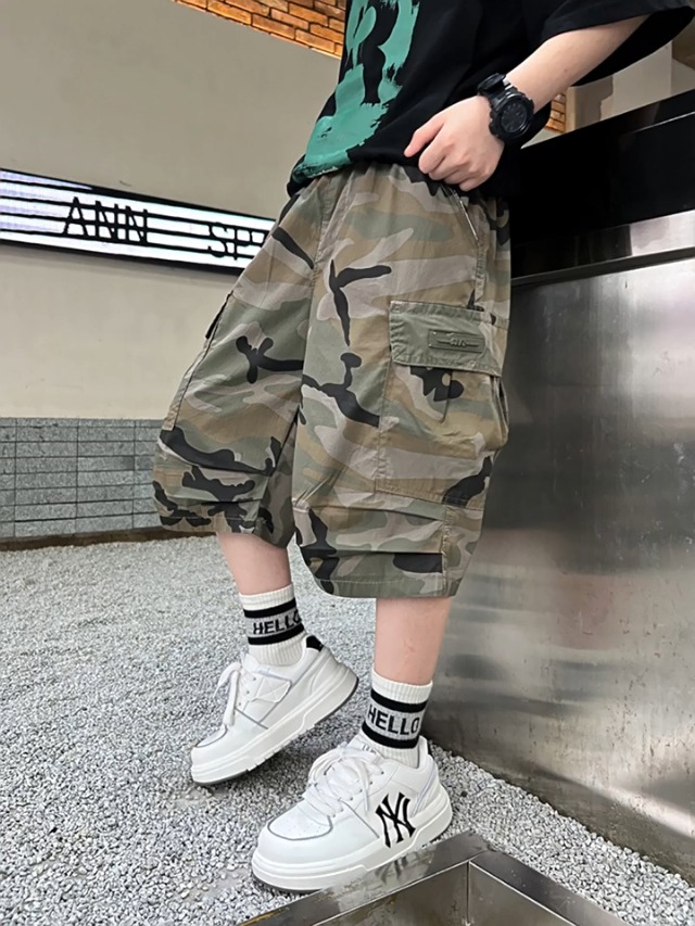 Amazon | キッズ 子供服 男の子 ショートパンツ ハーフパンツ 半ズボン 