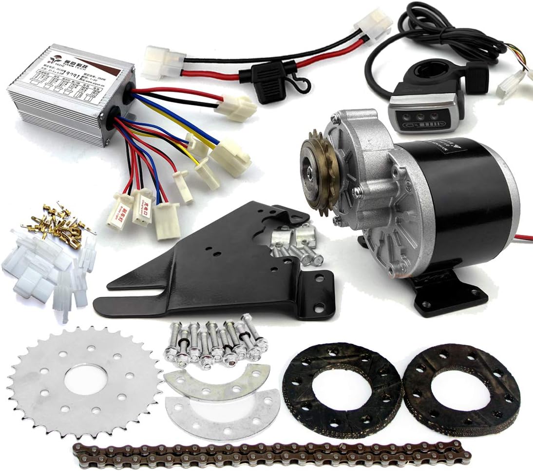 350W Electric Geared Bicycle Motor Kit Electric Derailleur Engine Set Variable Multiple Speed Bicycle Electric Kit