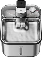 Qinliy Wireless Stainless Steel Cat Water Fountain, 3.6L Cordless Motion Sensor Pet Dispenser for Cats & Dogs Indoor