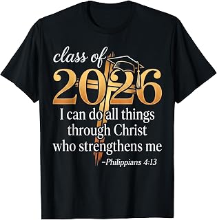Class of 2026 Christian Graduation Senior Graduate T-Shirt