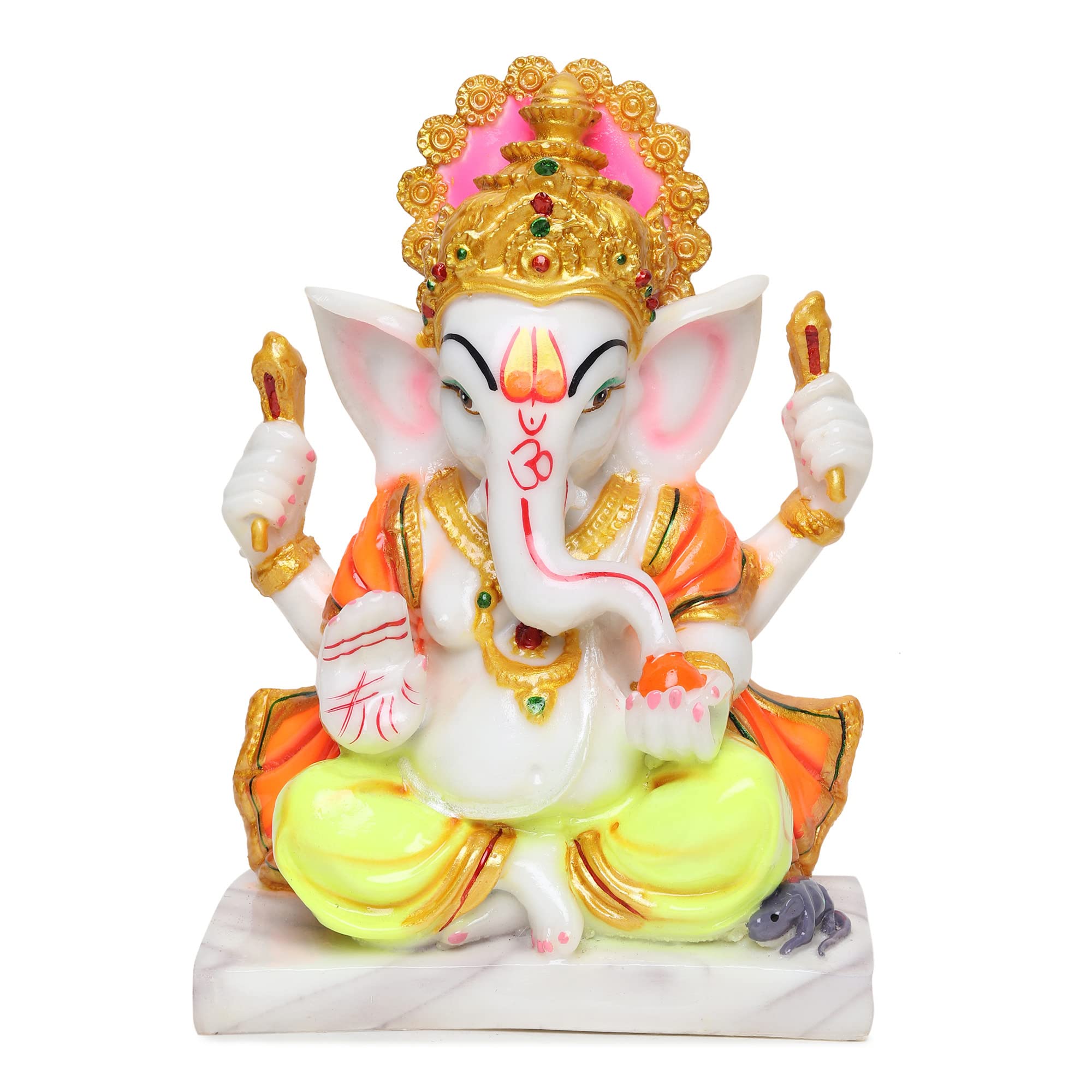 Buy VIVARS Marble Dust Lord Ganesha Idol, Vinayaka Statue, Ganpati