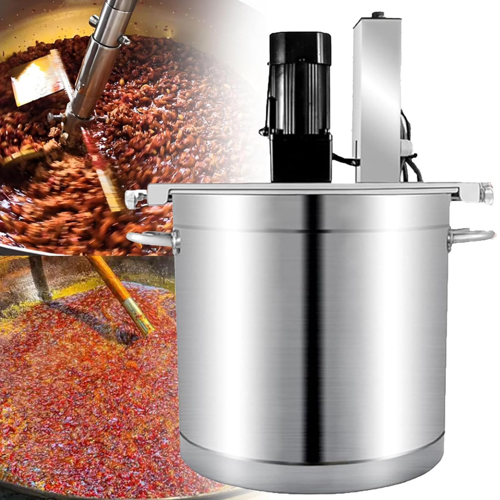 MYUYEE Soup Pot Commercial Electric Food Mixer, Automatic Pot Stirrer With Adjustable Speed, Ideal For Hot Pot Seasoning And Soup Sauce Stirring (20L)
