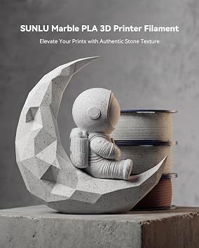 SUNLU Marble PLA Filament 1.75mm, Forest Green Marble