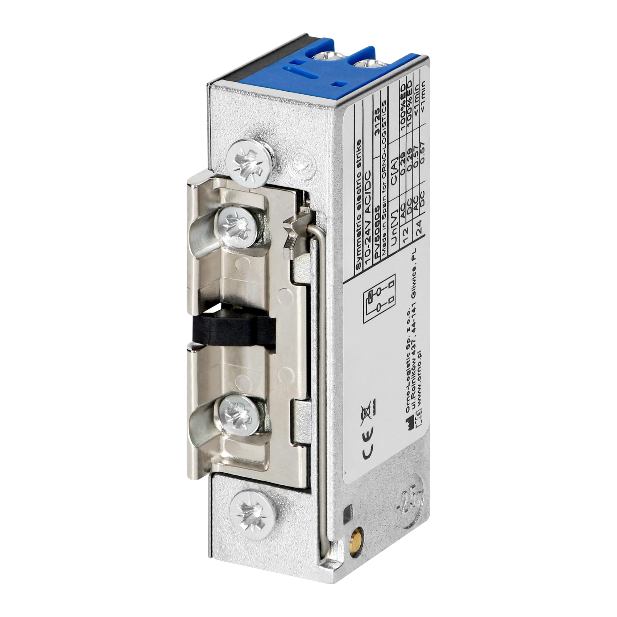 Gache Electrique Portillon Symétrique 10-24V AC/DC Serrure Portillon Exterieur Basse Consommation Réglable Droite/Gauche pour Interphone et Visiophone (Mémoire & Verrouillage)