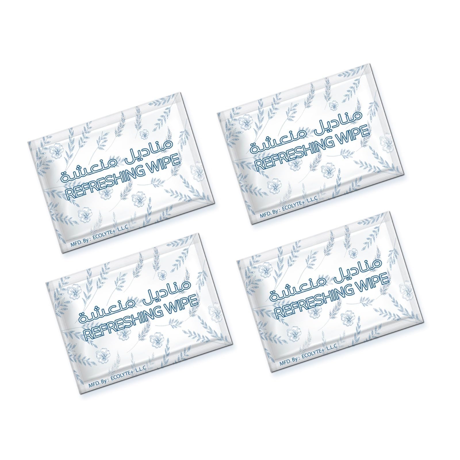 ECOLYTE+ Wet Wipes, Fresh & Perfumed Antibacterial, Protects Against 100 illness Causing Germs, Skincare & Makeup Remover, Essential Cleaning Wipes (Pack of 500 pcs)