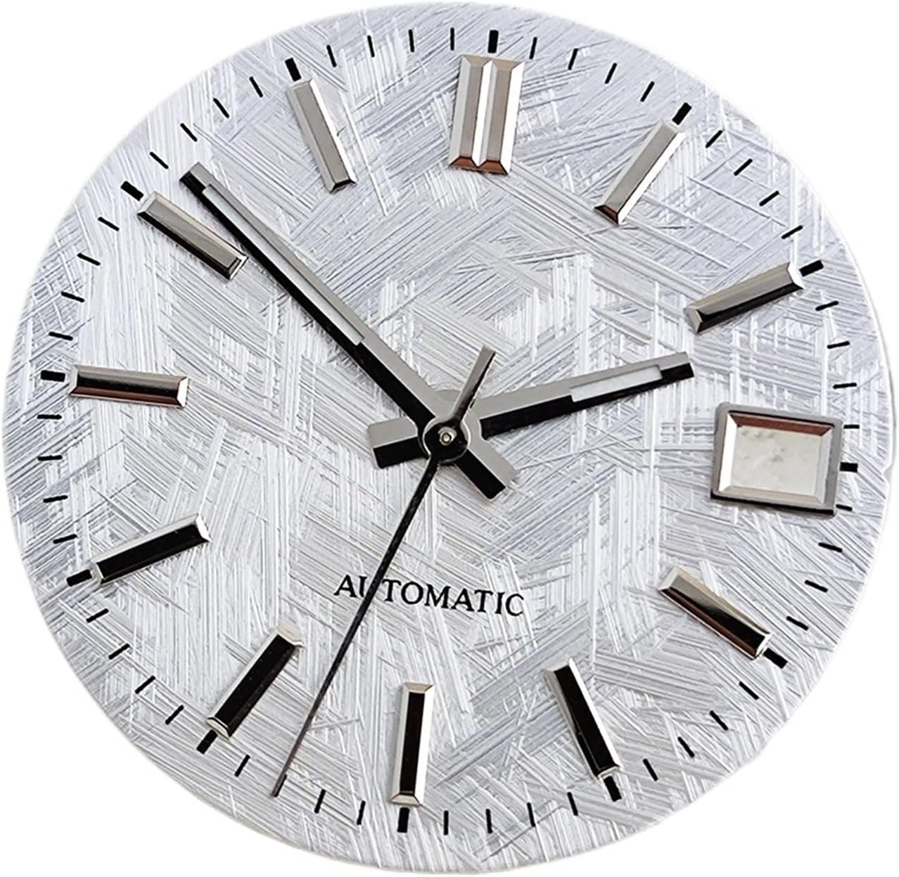28.5mm Meteorite White Dial and Hands Suitable for NH35 NH36 Movement Non Luminous Watch Accessories