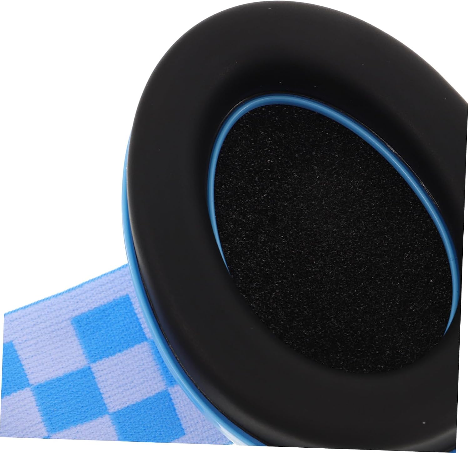Adjustable Ear Protection Earmuffs with Soft Breathable Material and Noise Cancelling Design for Boy Girl Cute Cartoon Pattern Blue Ear Muffs for Hearing Safety in Loud