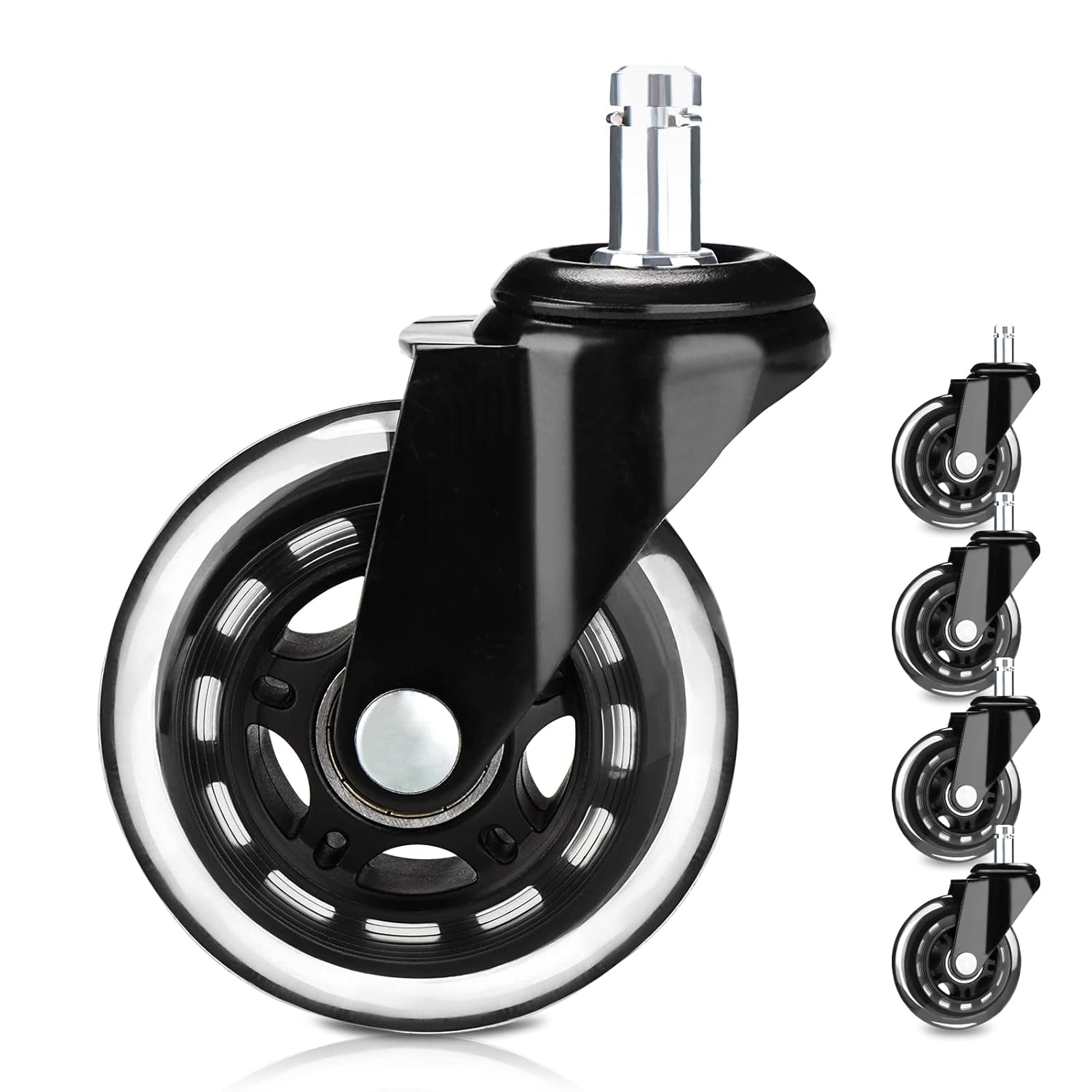 2" Office Chair Casters Wheels Replacement Heavy Duty