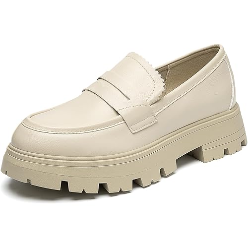 Cestfini Platform Chunky Loafers for Women