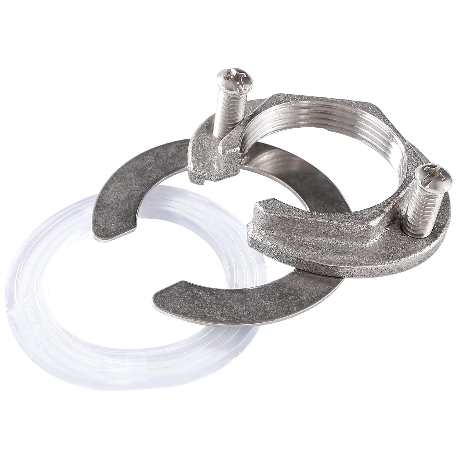 31mm Kit de Tuercas de Fijación de Grifo, Kit de Fijación de Grifo, para Grifos de Agua Caliente y Fría en Lavabos de Cocina y Baño, Acero Inoxidable