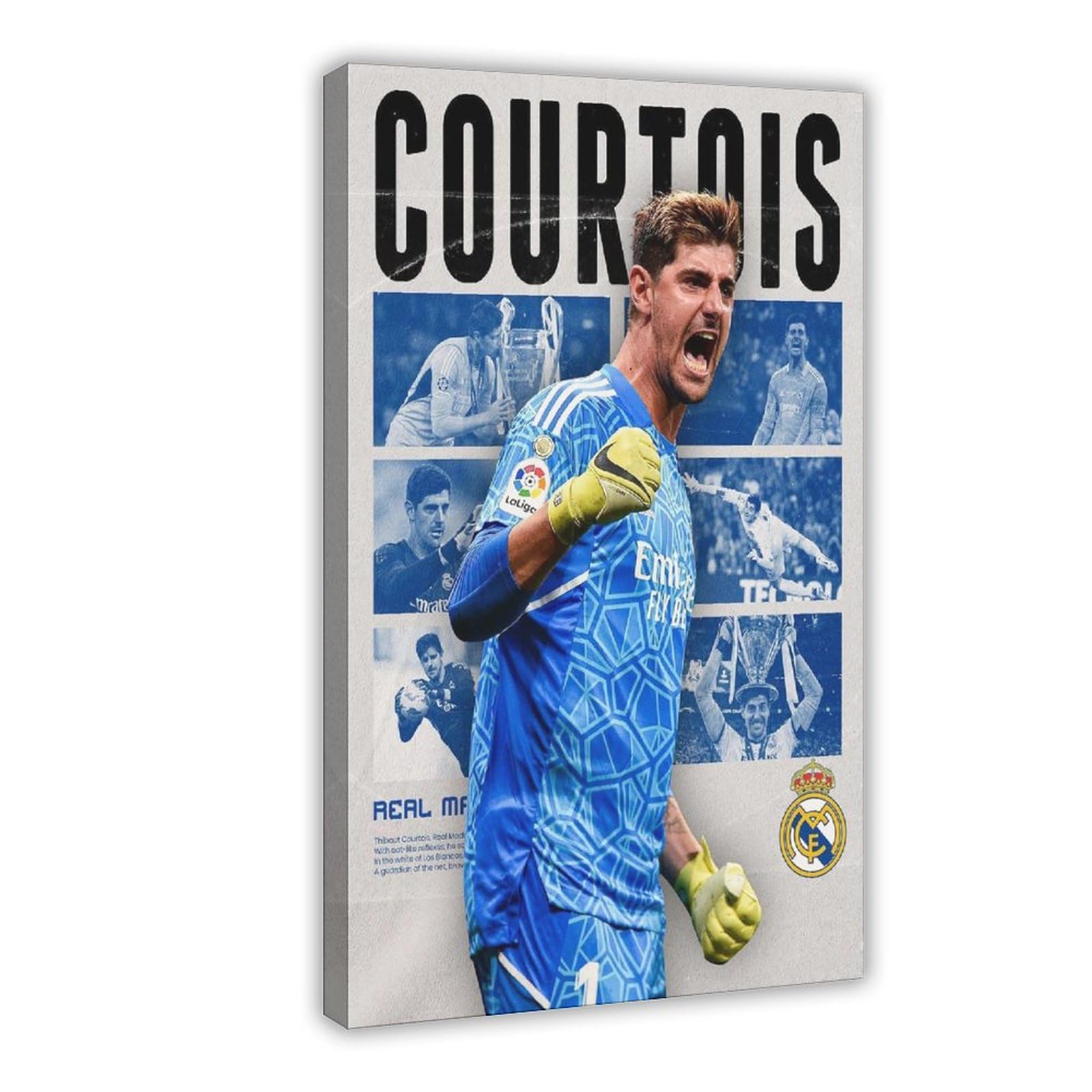 GJHTQLP Thibaut Courtois Canvas Poster Wall Art Decor Print Picture Paintings for Living Room Bedroom Decoration 24x36inch(60x90cm)