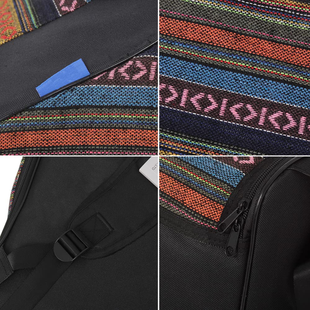 Accessori per Strumenti Musicali, IN-106 Custodia Stile Fisarmonica Stile Nazionale per Borsa di Trasporto Accessori Tastiera Musicale 48-120 fisarmoniche, Nero , Tradizionale