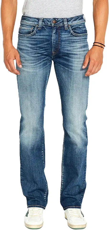 Buffalo David Bitton Men's Relaxed Straight Leg Driven Jean with Stretch Fabric
