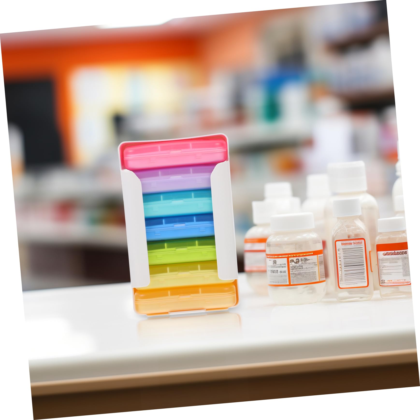 MAGICLULU Boîte à Pilules Hebdomadaire Portable Pour Voyages Distributeur De Médicaments Avec Compartiments Séparés Par Aimant