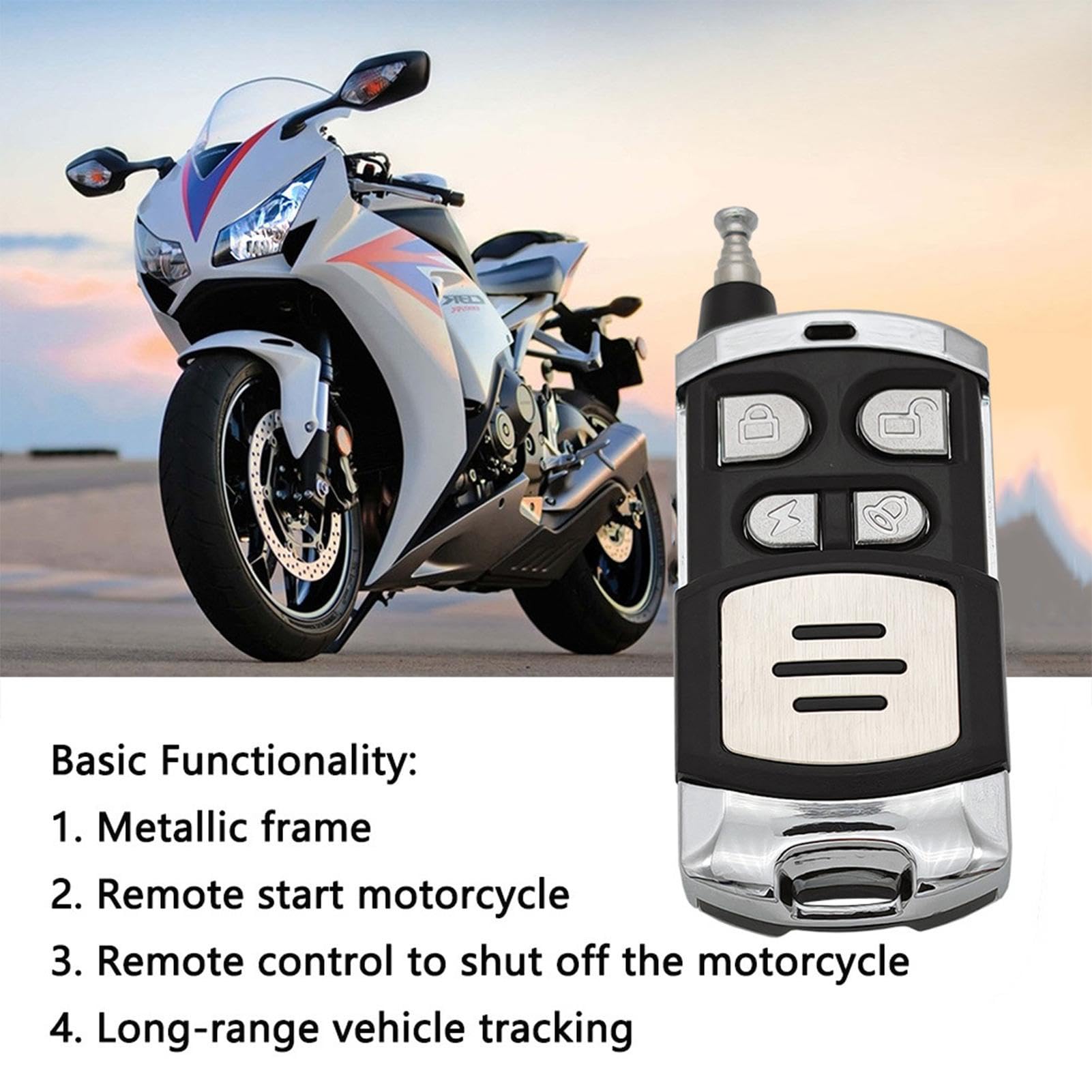 Système d'Alarme Moto Dispositif d'alerte étanche Polyvalent pour véhicules