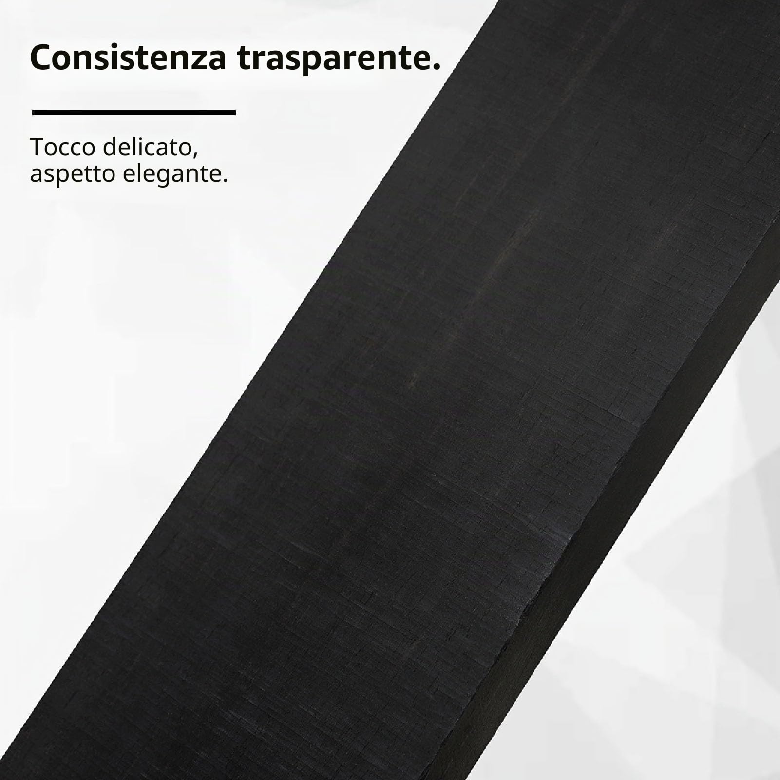 Tastiera per Basso Elettrico Sostituzione della Tastiera in Legno di Ebano Fai-da-te Ideale per Strumenti a Corda per Basso Elettrico (BLACK)