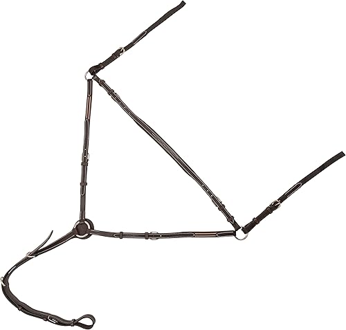 Miniatura 2 de Exion Designer - Pechera de caballo con lazo para fijación de circunferencia y marchita con accesorio para correr para cuello de caballo, pechera