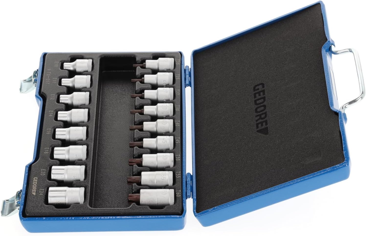 GEDORE ITX 19 TX-017 Screwdriver bit Socket Set 1/2" 17 pcs TORX