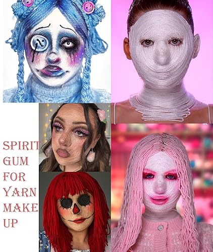 Miniatura 2 de Kit de adhesivo y removedor de goma de mascar espiritual, kit combinado de removedor de goma de mascar de 0.4 fl oz + 1.0 fl oz Sfx removedor de