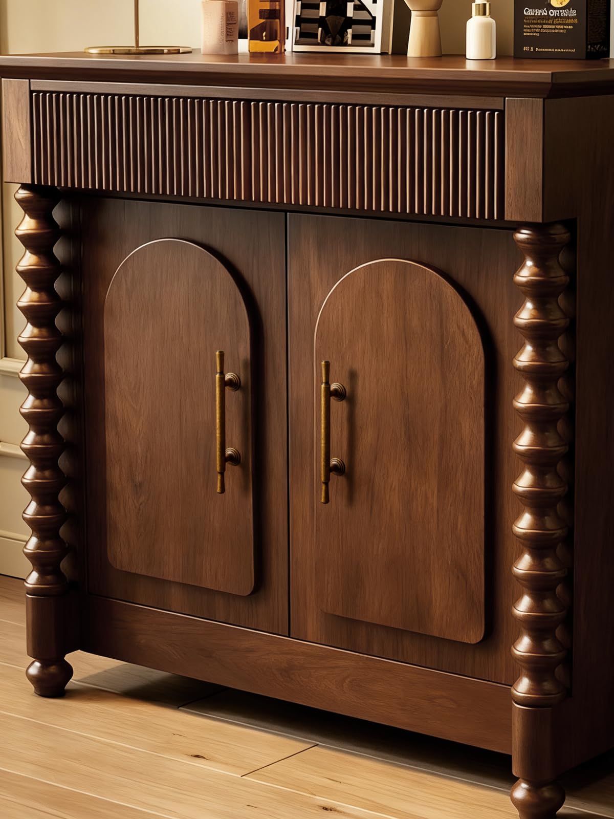 Maniglie per armadi in ottone antico – Distanza tra i fori 96mm Maniglie per cassetti vintage, per armadi da cucina, armadi del bagno e maniglie per mobili in lega di zinco (5, Ottone antico