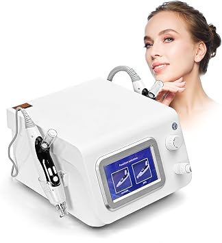 Elitzia Jet Peel Nano Facial Device Micro-Crystal EMS Mesotherapy High Pressure Noninvasive Oxygen Infusion for Deep Skin Replenishment Noninvasive Transdermal Absorption ETNDF02