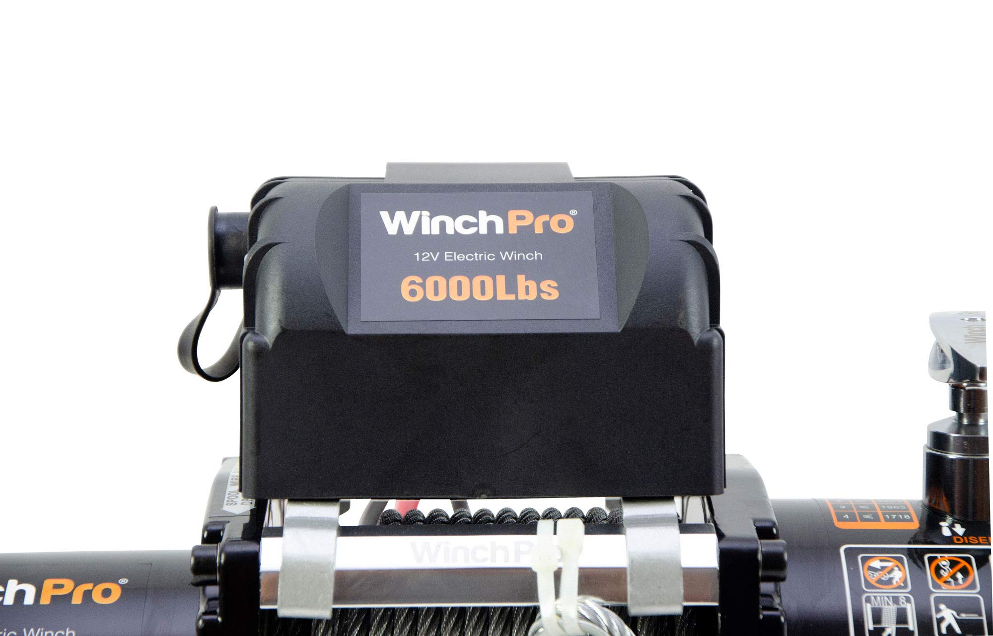 Cabrestante Eléctrico 12V 2700kg/6000lbs, 24m De Cuerda De Acero, 2 Mandos A Distancia Incluidos (1 Inalámbrico, 1 Cable), Ideal Para Atv, Buggies, Remolques, Quads Y Barcos