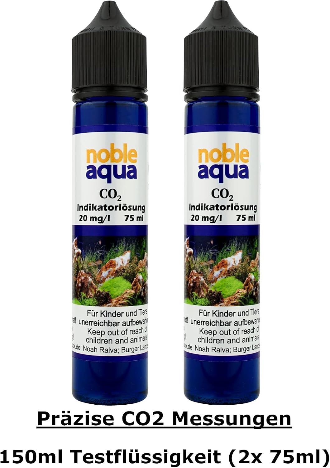 noble aqua CO2 Continuous Test Aquarium 150 ml CO2 Indicator Liquid 20 mg/l CO2 Test Meter - Image 3