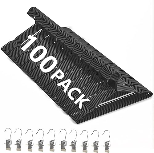 Miniatura 8 de Paquete de 60 perchas de alambre de metal + 5 alfileres para ropa, perchas de alambre de 16.5 pulgadas para camisas de tamaño estándar, trajes