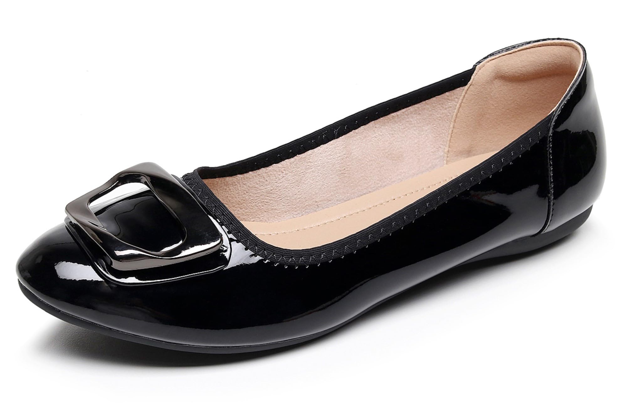 Women's Buckle Dance Flat Shoes