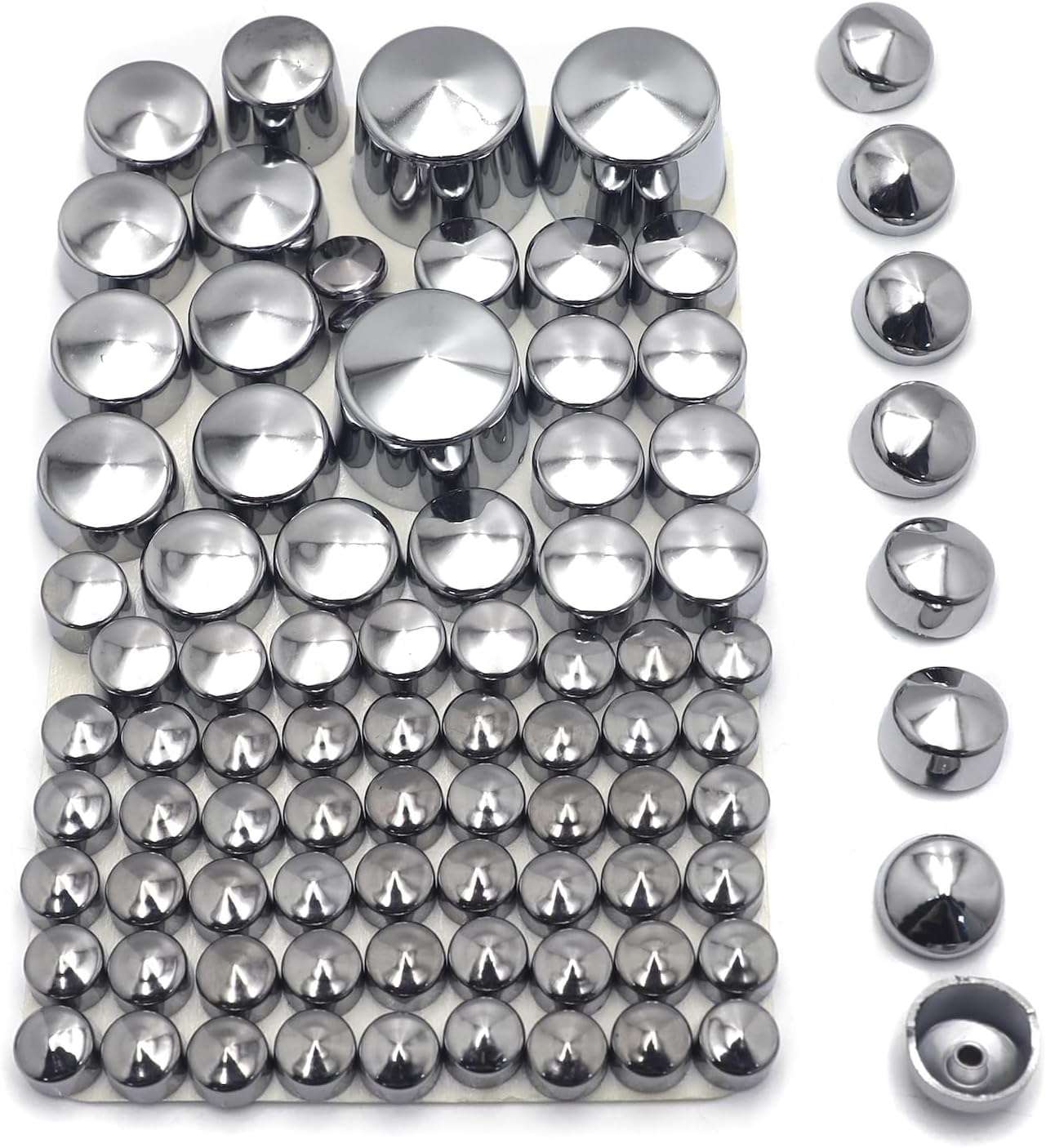 ABS Plastic Engine Transmission Bolt Cover Kit Black Chrome Finish Fits 2000-2006 Softail Twin Cam Primary Bolt Head Caps Set