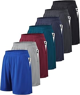BALENNZ Athletic Shorts for Men with Pockets and Elastic Waistband Quick Dry Activewear