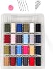 Ceysa Store Sewing Embroidery Kit, 24 Sewing Thread Set, 5 Sewing Needles, Thread Transmitter, Thimble, Thread Set Set-1