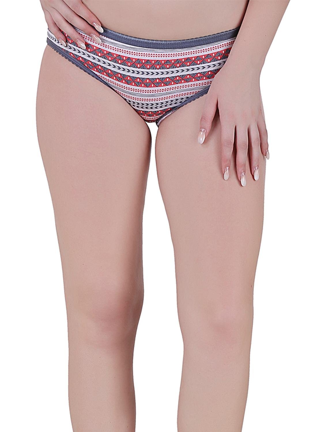Bio-Washed Women's Bikini White Panty-image-2