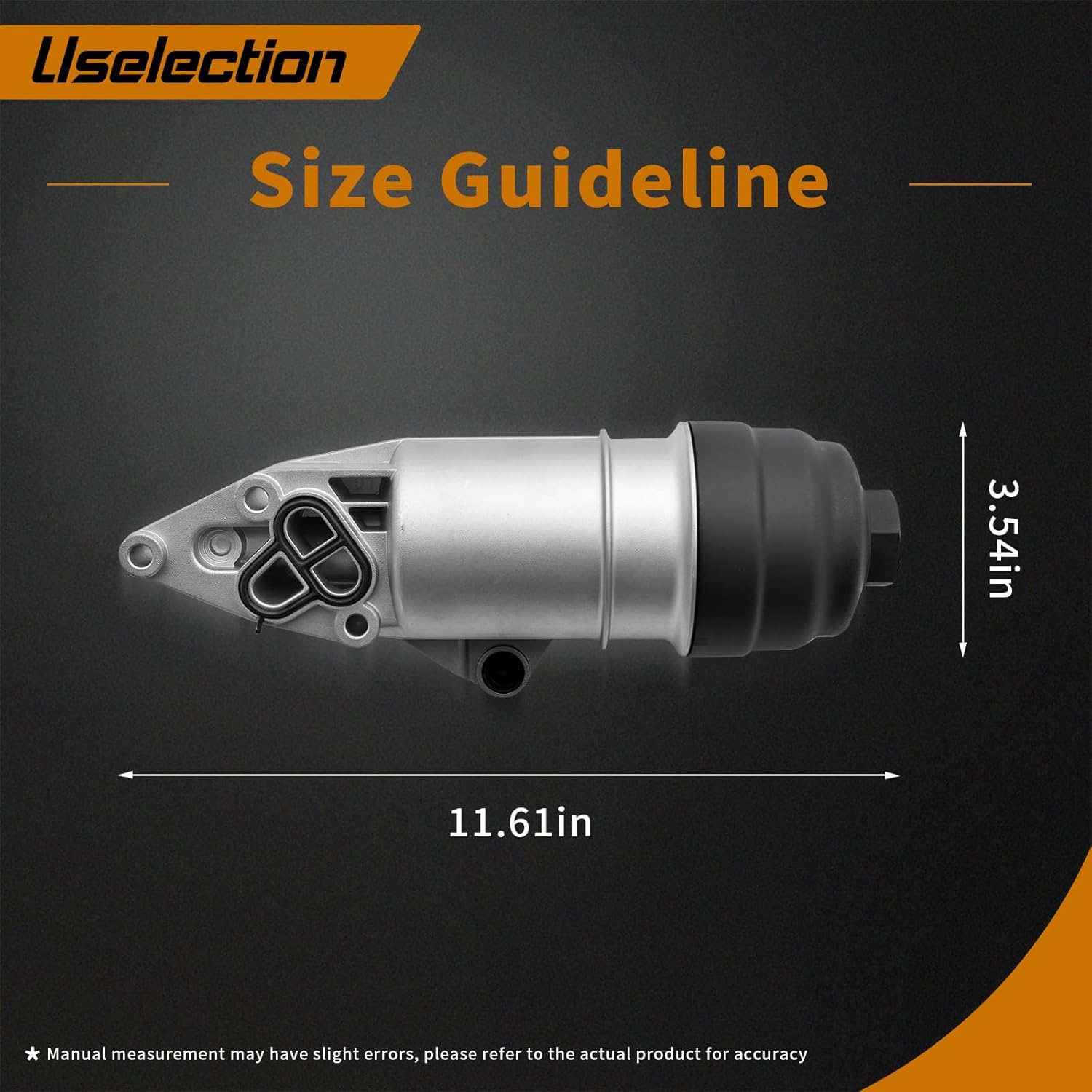 06E115405C Aluminum Oil Filter Housing Compatible with Audi A4 A5 A6 A7 A8 Quattro Q5 Q7 RS5 S4 S5 SQ5 Replaces# 06E115405A 06E115405K 95810701010