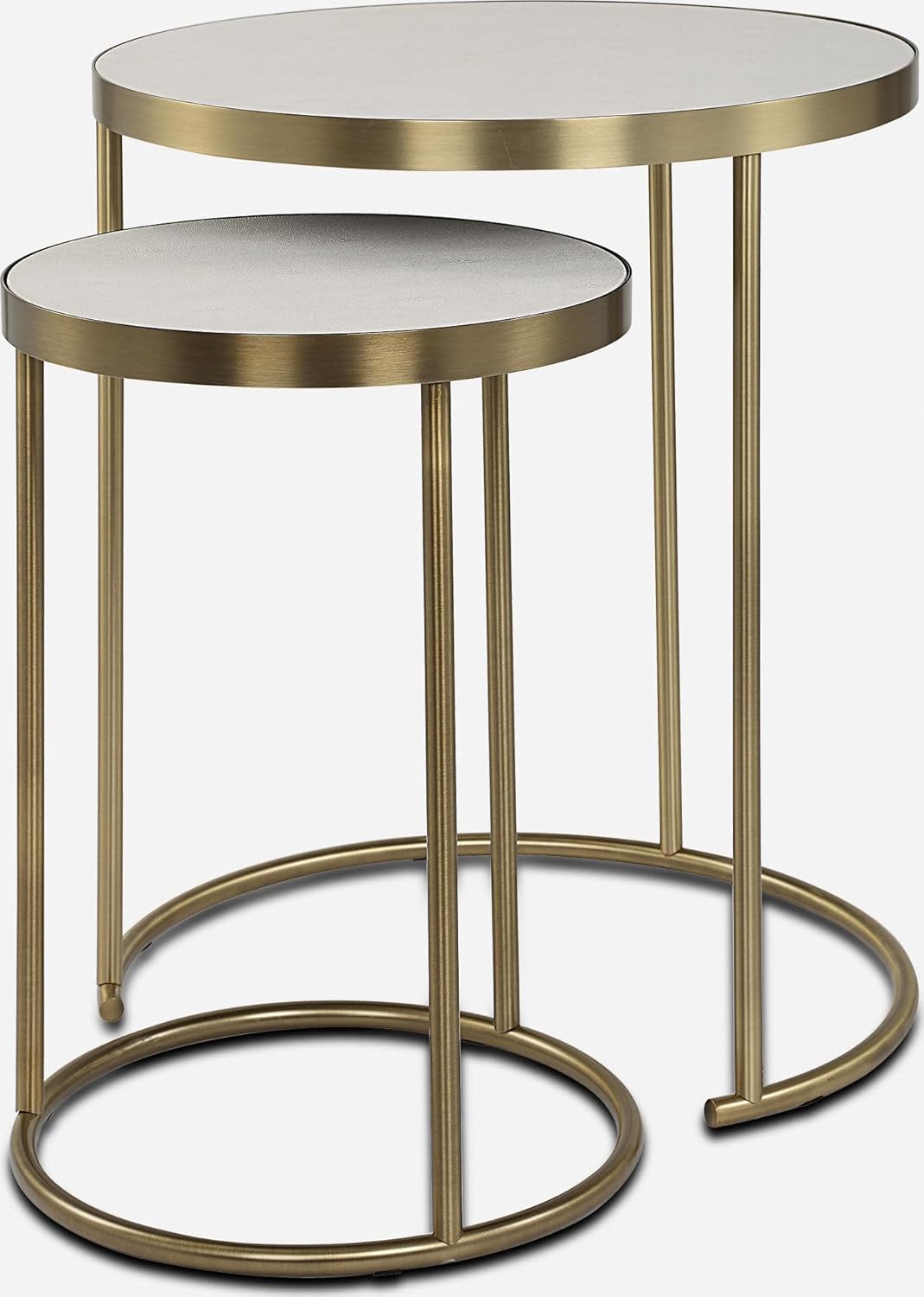 Uttermost 50007 Aragon - Nesting Table (Set of 2)-24 Inches Tall and 19.5 Inches Wide