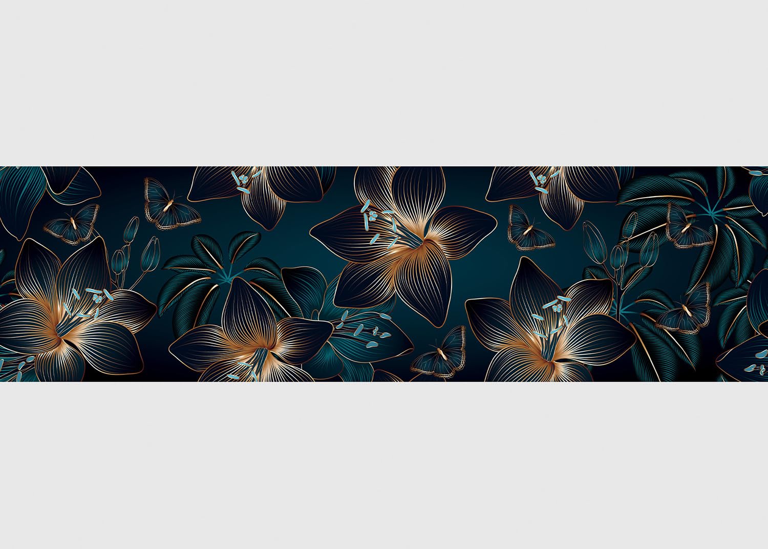 AG Design Self-Adhesive Border for Kitchen, Living Room, Wall Stickers, Multicoloured, 500 x 13.8 cm (Abstract)