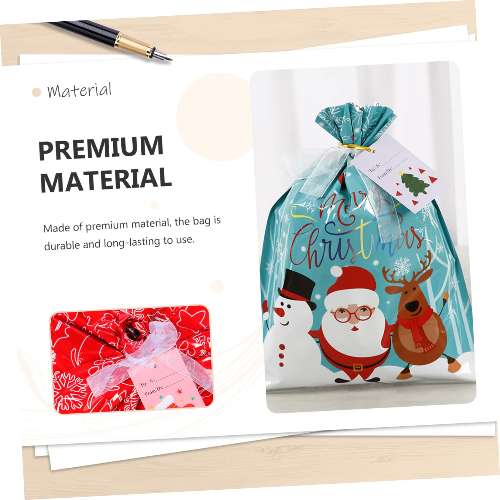 Beaupretty 3 Ensembles de Noël christmas bonbon noel confiserie noel de fête mini bonbons de pochette de noël pochette de s de feuille d'aluminium